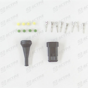 Plug 3 pol AMP SS parts kit