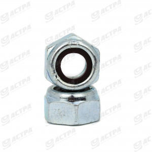 Nut H with Nylostopor M8 galvanized.