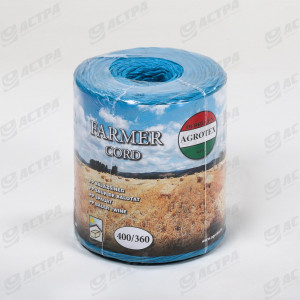 Шпагат синій AGROTEX 0.40-OS, 400м/кг, 2860 tex, 2000 м БУХТА (5 кг +/-5%)