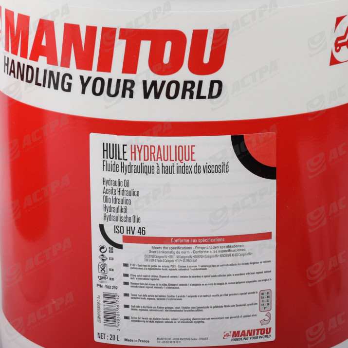 582297 Олива гідравлічна MANITOU (20л) купити в Україні | Астра