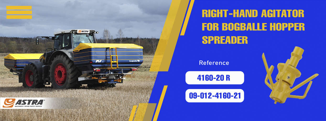 Right-Hand Agitator for Bogballe Hopper Spreader